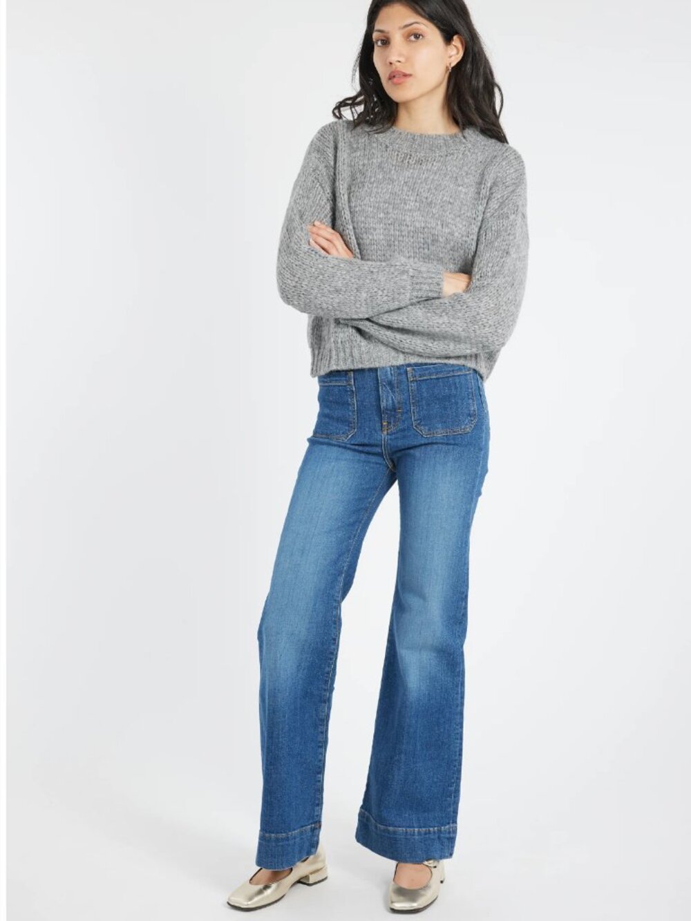 Roberto Collina Alpaca Sweater  L Women Color: GRIGIO A4718 - Picture 10 of 10